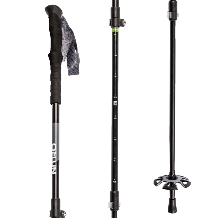 Nitro Telescopic Pole Splitboard Poles 2026 Black