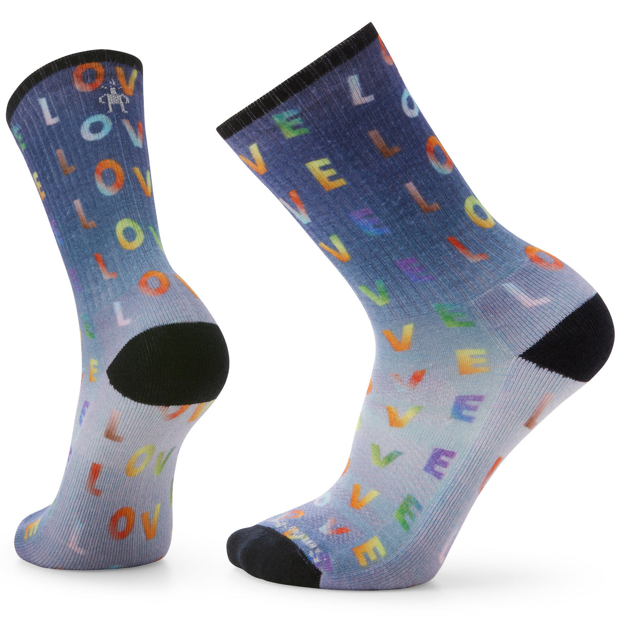 Smartwool Athletic Pride LOVE Crew Socks - Unisex Multicolor
