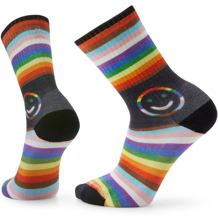 Smartwool Atheltic Pride Smiley Crew Socks - Unisex Multicolor