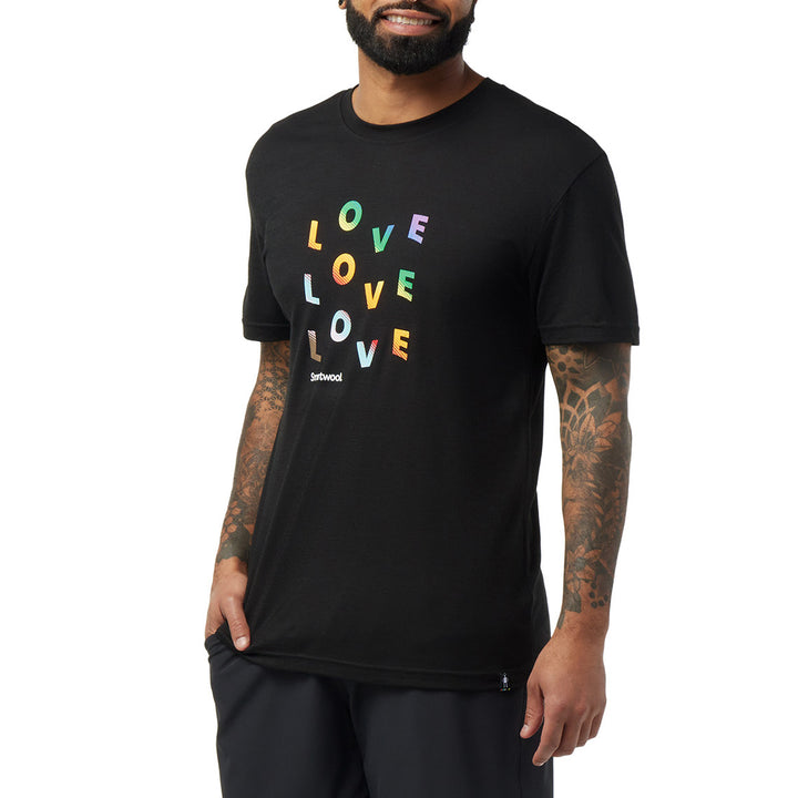 Smartwool Merino Sport 150 Pride Graphic T-Shirt - Unisex Black-Multi