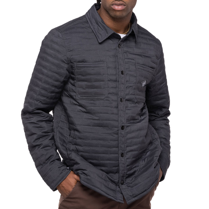 686 Engineered Quilted Shacket - Men's Black