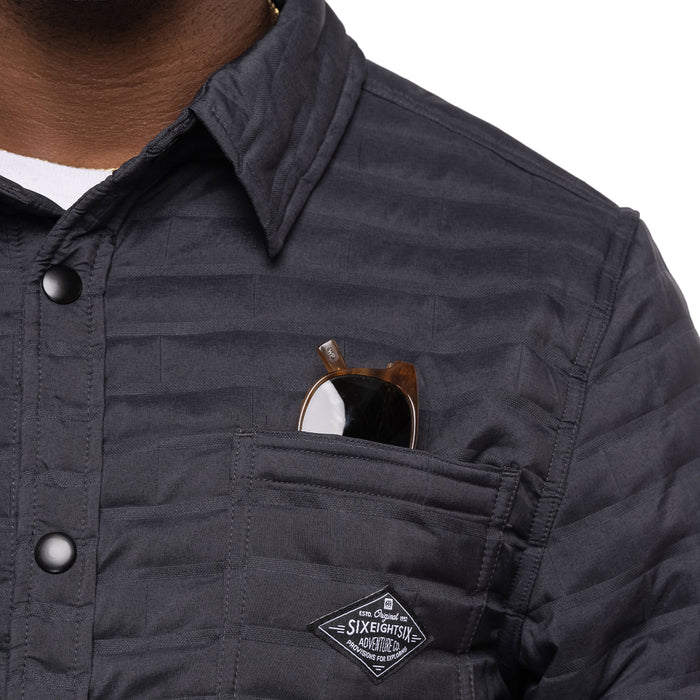 686 Engineered Quilted Shacket - Men's Black