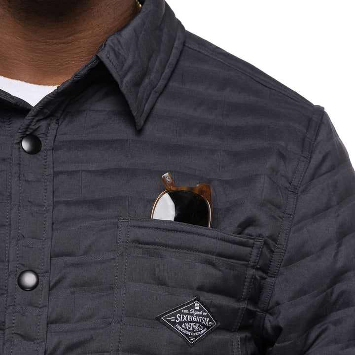 686 Engineered Quilted Shacket - Men's Black