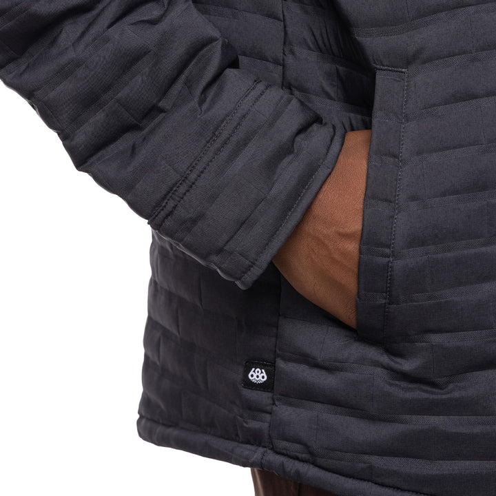 686 Engineered Quilted Shacket - Men's Black