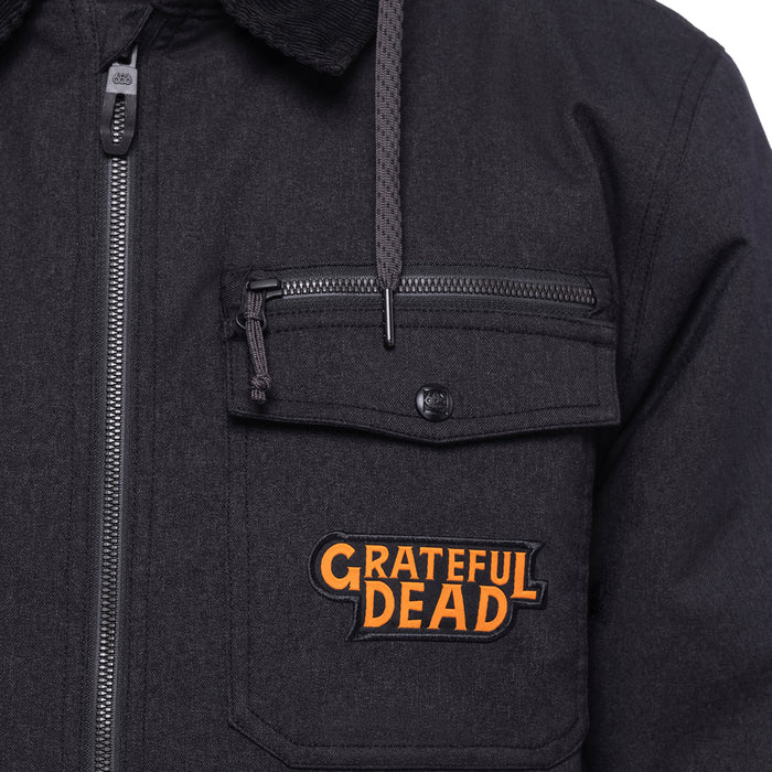 686 Dead Jacket - Men's Grateful Dead Black Flannel