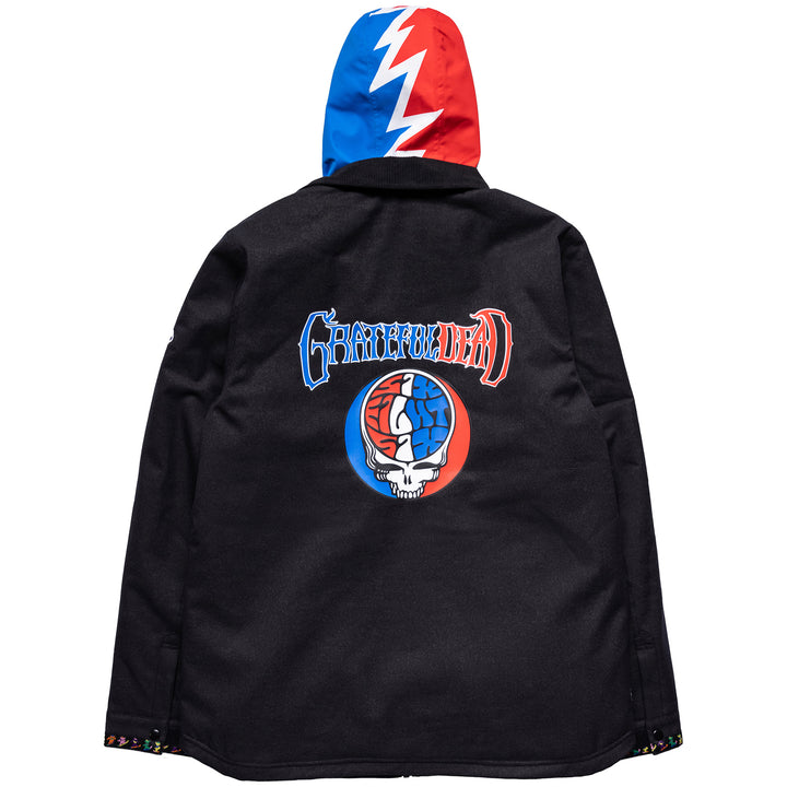 686 Dead Jacket - Men's Grateful Dead Black Flannel