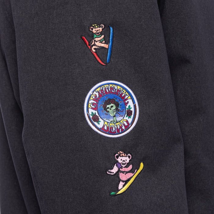 686 Dead Jacket - Men's Grateful Dead Black Flannel