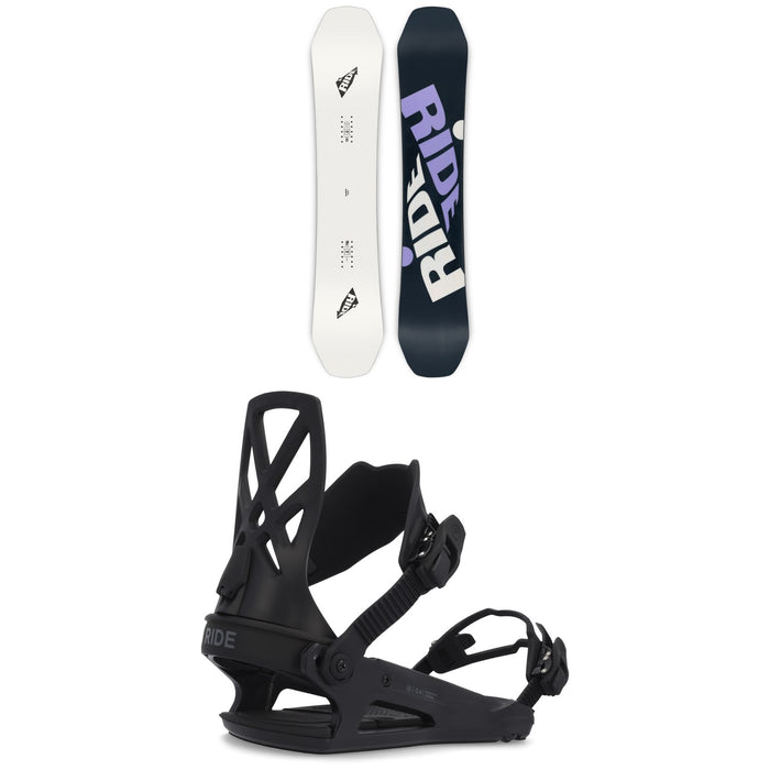 Ride Zero Snowboard + C-4 Snowboard Bindings 2023