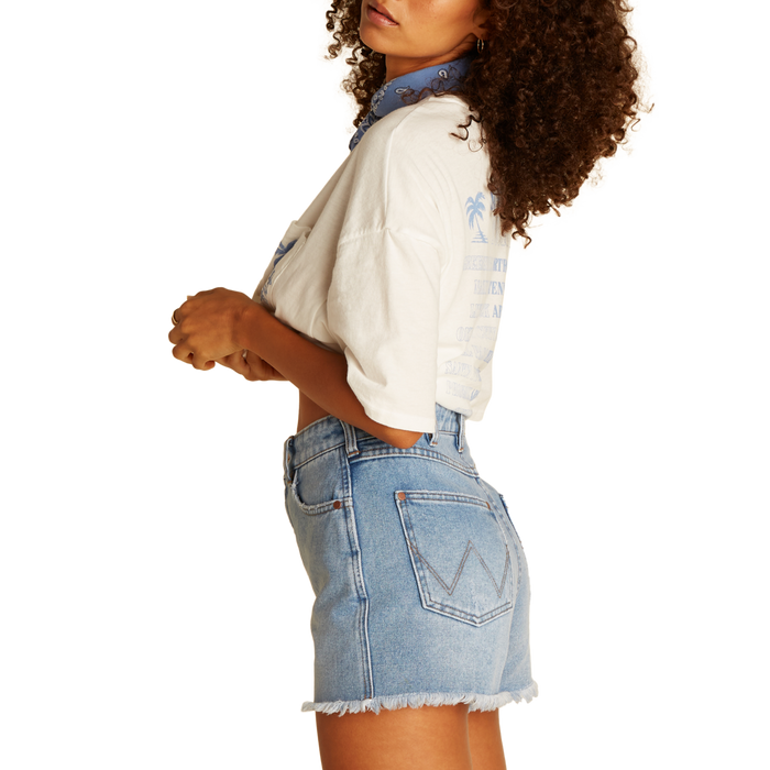 Billabong x Wrangler Showdown Demin Shorts - Women's Blue Surf 1
