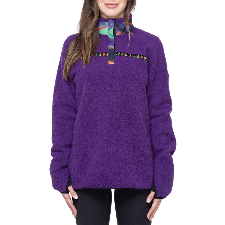 686 Tioga Fleece Pullover - Women's Dancing Bears Sherpa