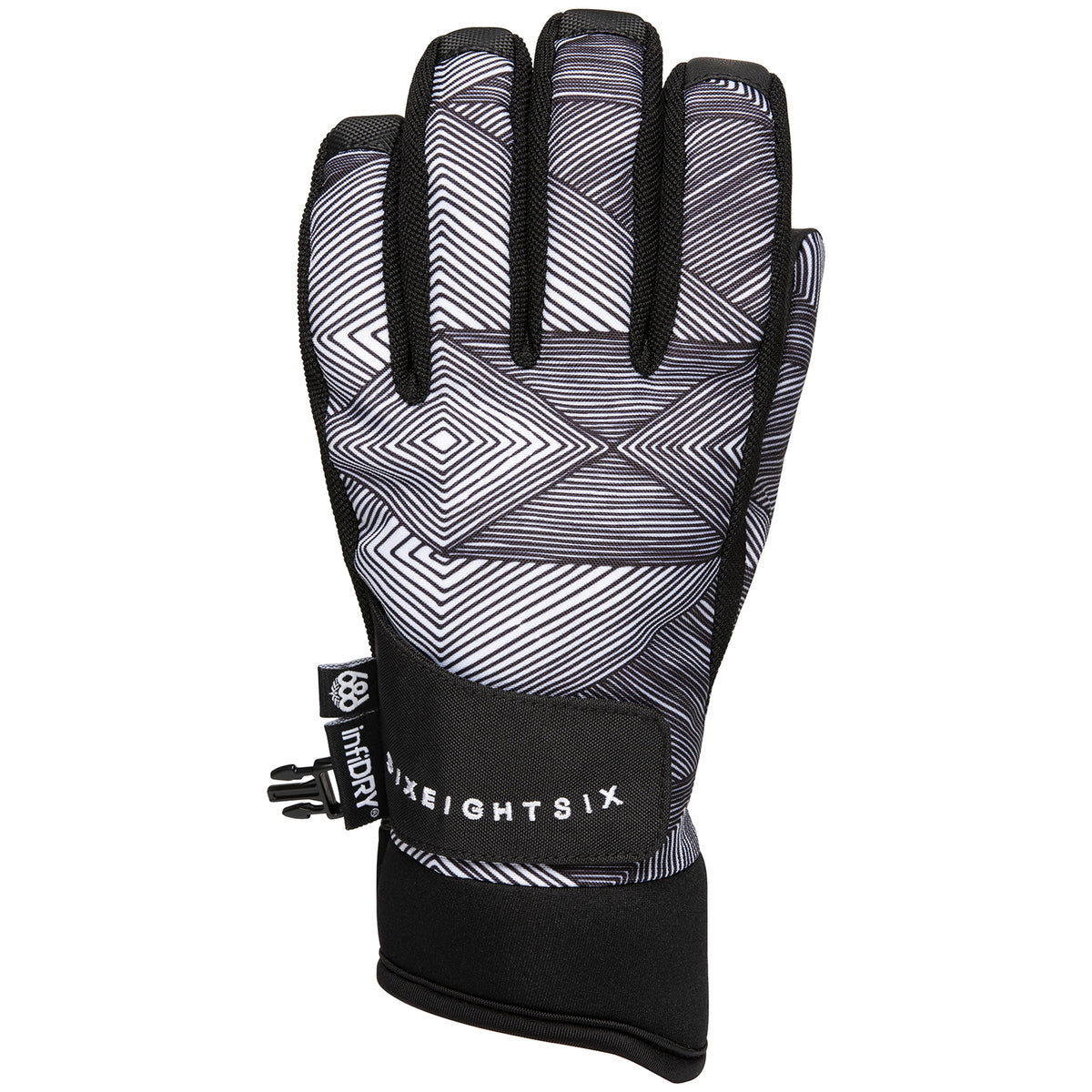 686 Crush Glove - Women's White Geo
