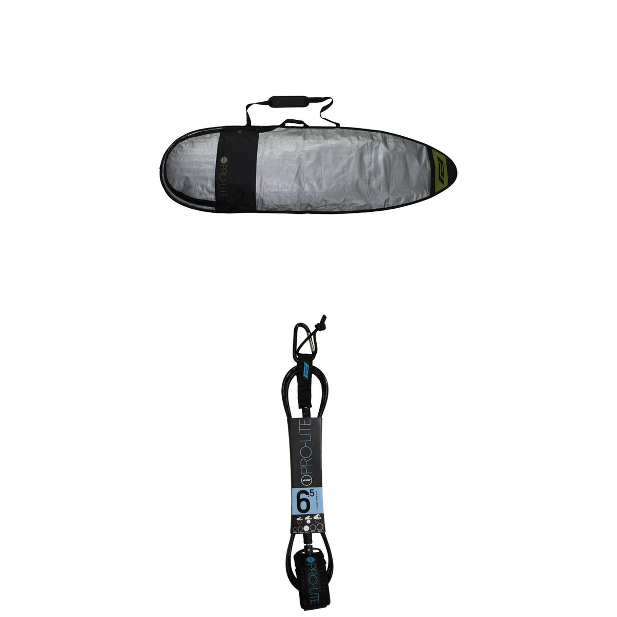 Pro-Lite Resession Shortboard 6'3" Day Bag + 6.5' FreeSurf Surfboard Leash