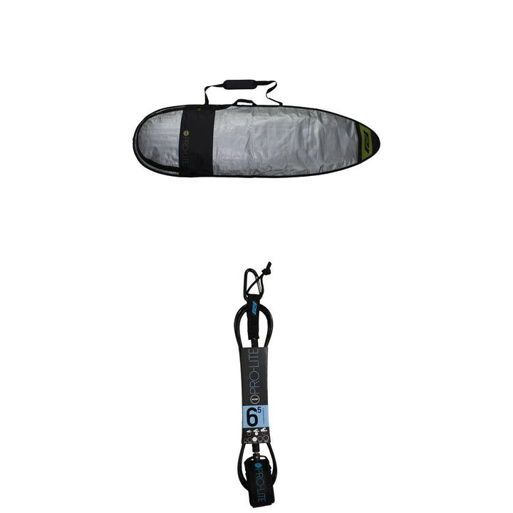 Pro-Lite Resession Shortboard 6'3" Day Bag + 6.5' FreeSurf Surfboard Leash
