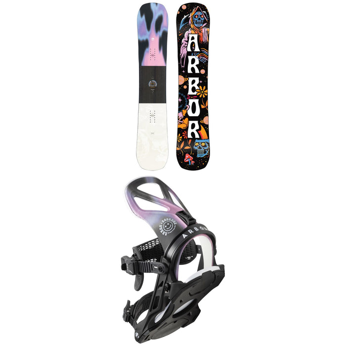 Arbor Draft Camber Snowboard + Hemlock Snowboard Bindings 2023