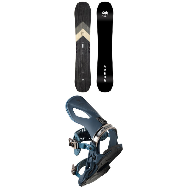 Arbor Coda Rocker Snowboard + Cypress Snowboard Bindings 2023