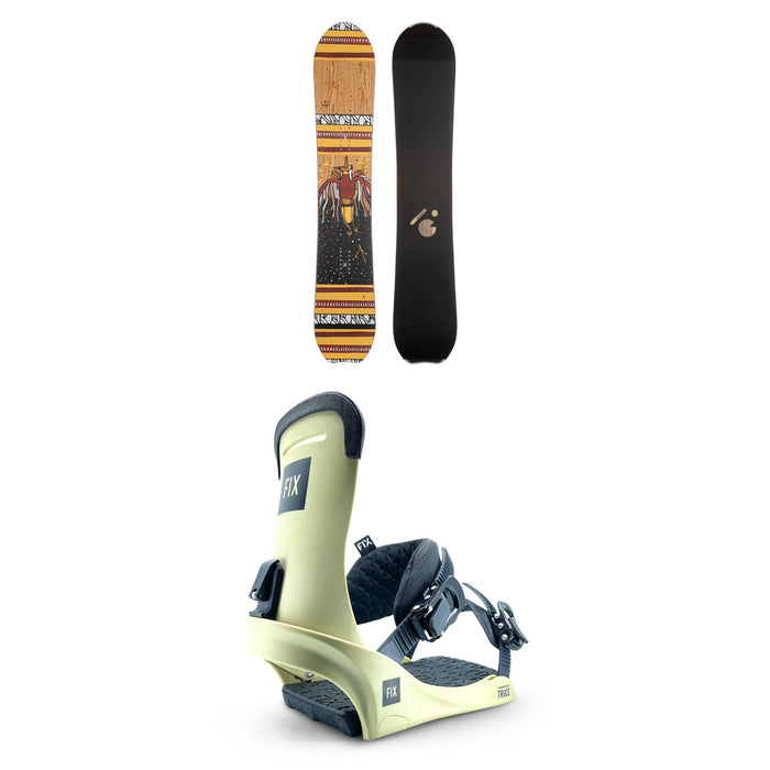 Slash Straight Snowboard + Fix Truce Snowboard Bindings 2022