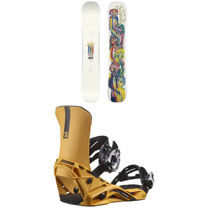 Salomon Abstract Snowboard + District Snowboard Bindings 2023