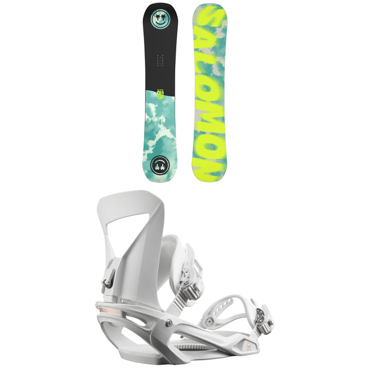 Salomon Oh Yeah Snowboard + Spell Snowboard Bindings - Women's 2023