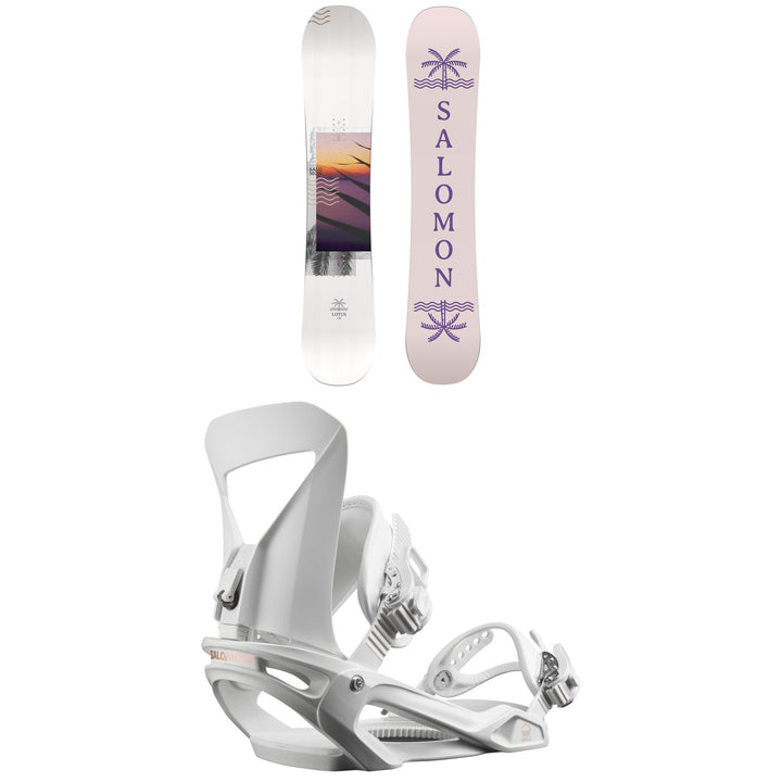 Salomon Lotus Snowboard + Spell Snowboard Bindings - Women's 2023