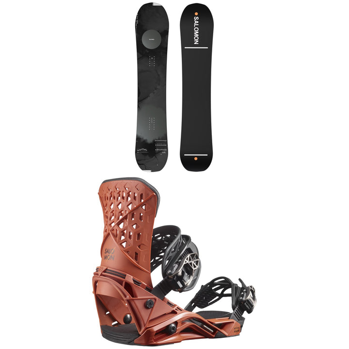 Salomon Super 8 Pro Snowboard + Highlander Snowboard Bindings 2023