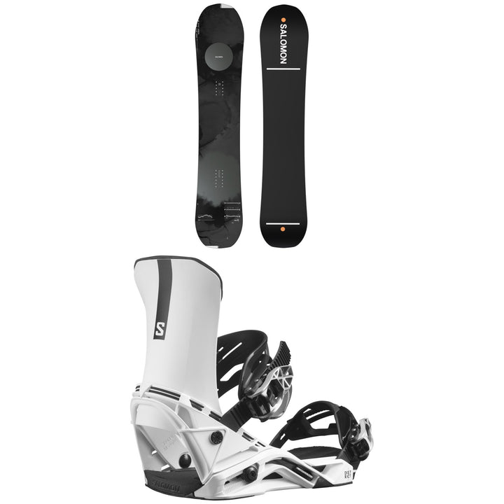 Salomon Super 8 Pro Snowboard + District Snowboard Bindings 2023