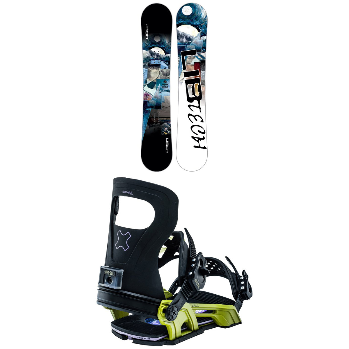 Lib Tech Skate Banana BTX Snowboard + Bent Metal Logic Snowboard Bindings 2023