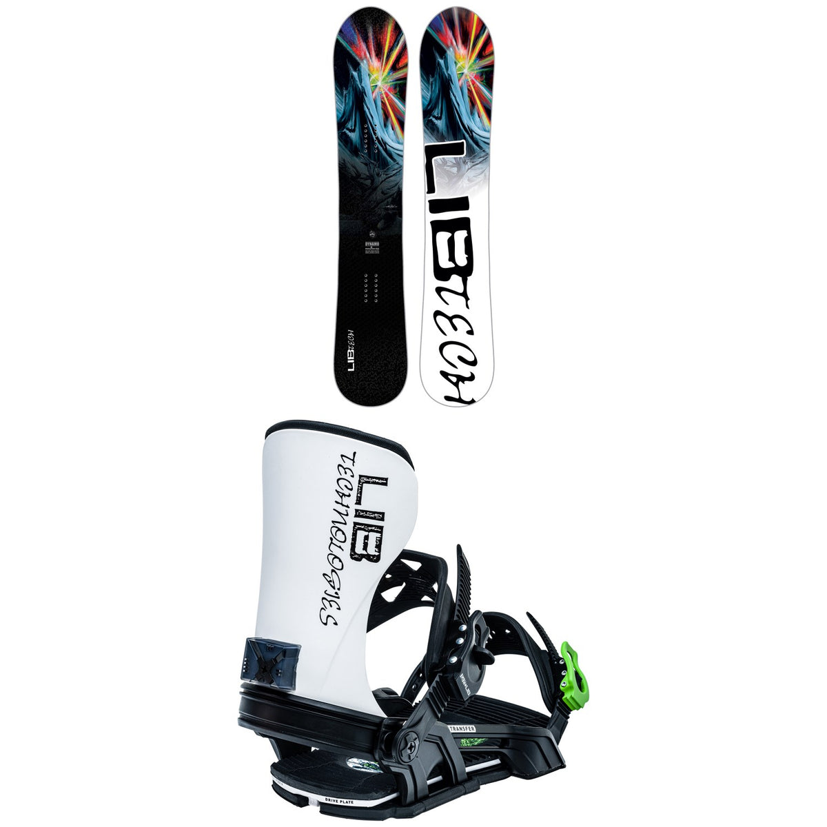 Lib Tech Dynamo C3 Snowboard + Bent Metal Transfer Snowboard Bindings 2023