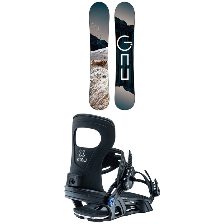 GNU Ravish C2 Snowboard + Bent Metal Metta Snowboard Bindings - Women's 2023