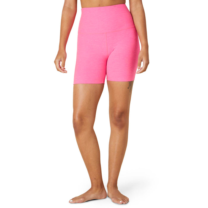 Beyond Yoga Spacedye Keep Pace Biker Shorts - Women's Electric Pink Heather