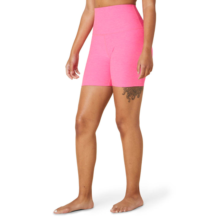 Beyond Yoga Spacedye Keep Pace Biker Shorts - Women's Electric Pink Heather