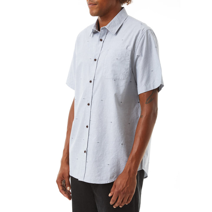 Katin Twine Short-Sleeve Button Down Shirt - Men's Light Blue