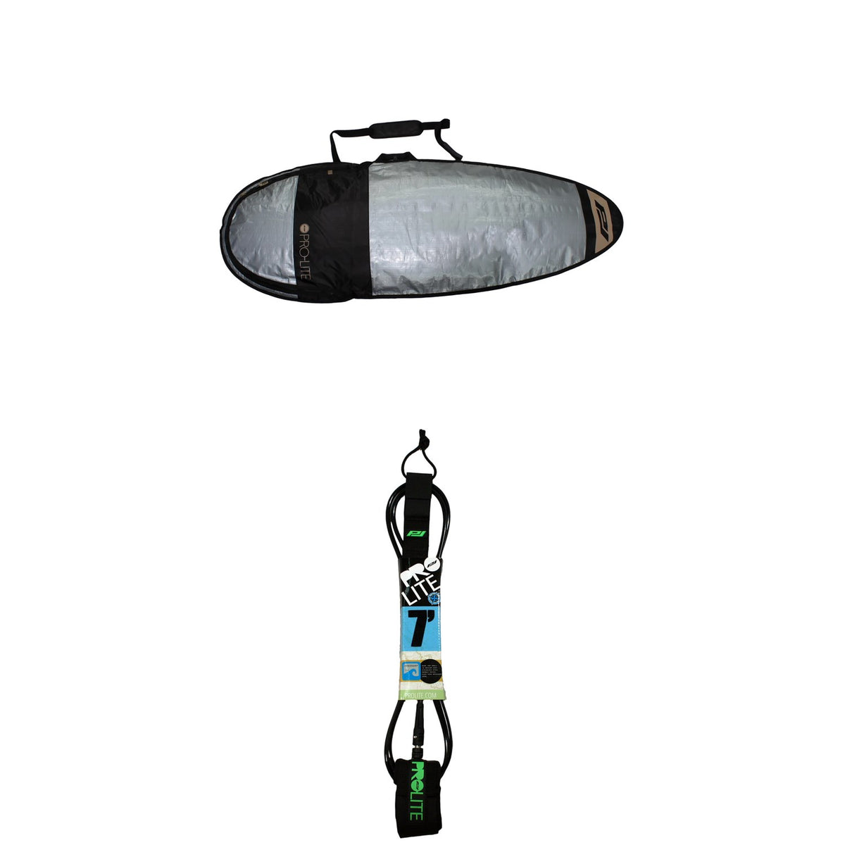 Pro-Lite Resession Fish/Hybrid 6'10" Day Bag + 7' Freesurf Surfboard Leash