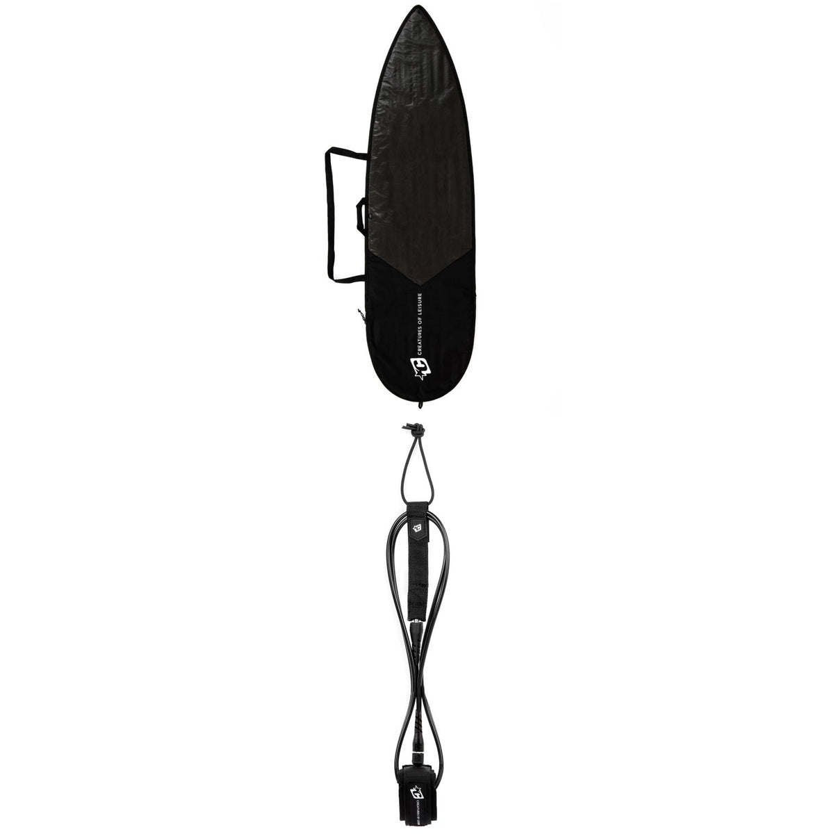 Creatures of Leisure Shortboard Icon Lite 6' Surfboard Bag + Icon 6' Surf Leash