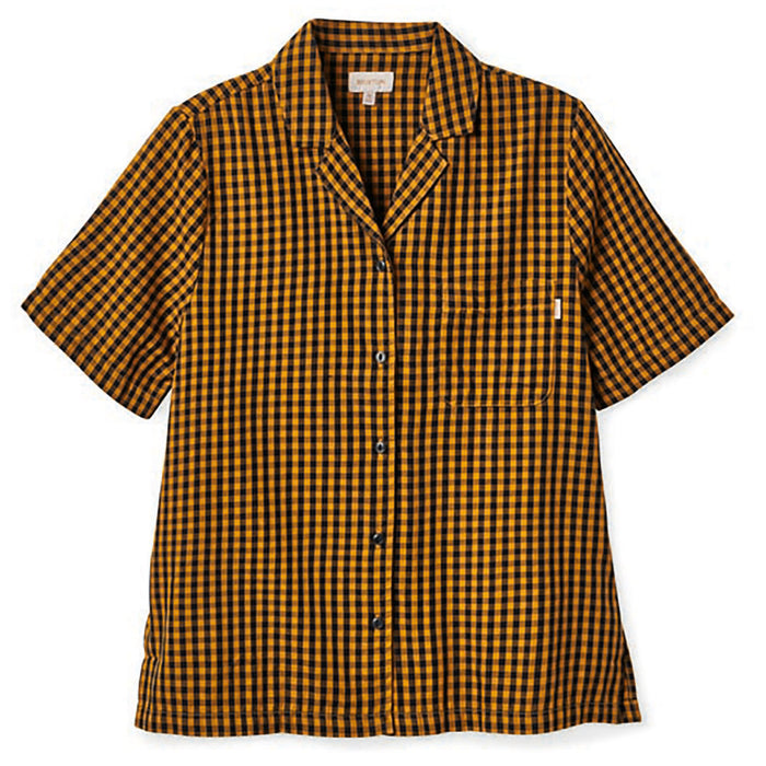 Brixton Bunker Gingham BF Woven Shirt - Women's Medal Bronze