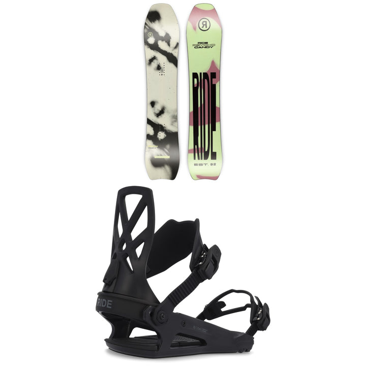 Ride Psychocandy Snowboard + C-4 Snowboard Bindings 2023