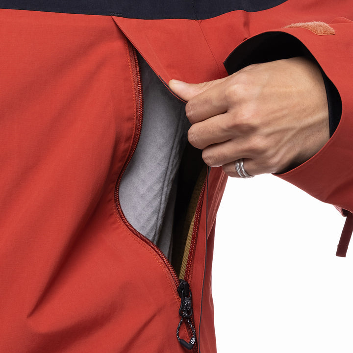 686 GORE-TEX Hydrastash Sync Jacket - Men's Brick Red Colorblock