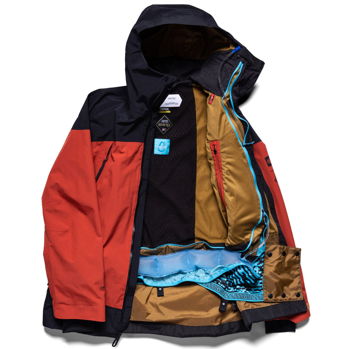 686 GORE-TEX Hydrastash Sync Jacket - Men's Brick Red Colorblock