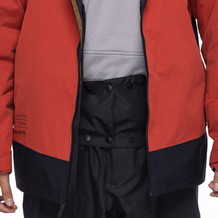 686 GORE-TEX Hydrastash Sync Jacket - Men's Brick Red Colorblock