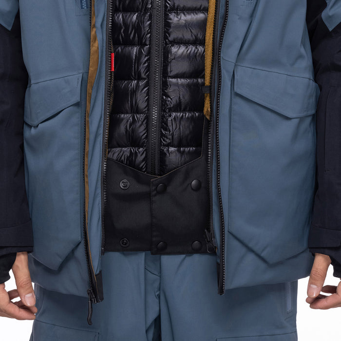 686 GORE-TEX Smarty Weapon Down Jacket - Men's Orion Blue Colorblock