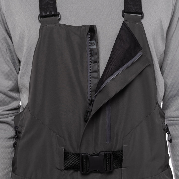 686 Quantum Thermagraph Hydrastash Bibs - Men's Charcoal