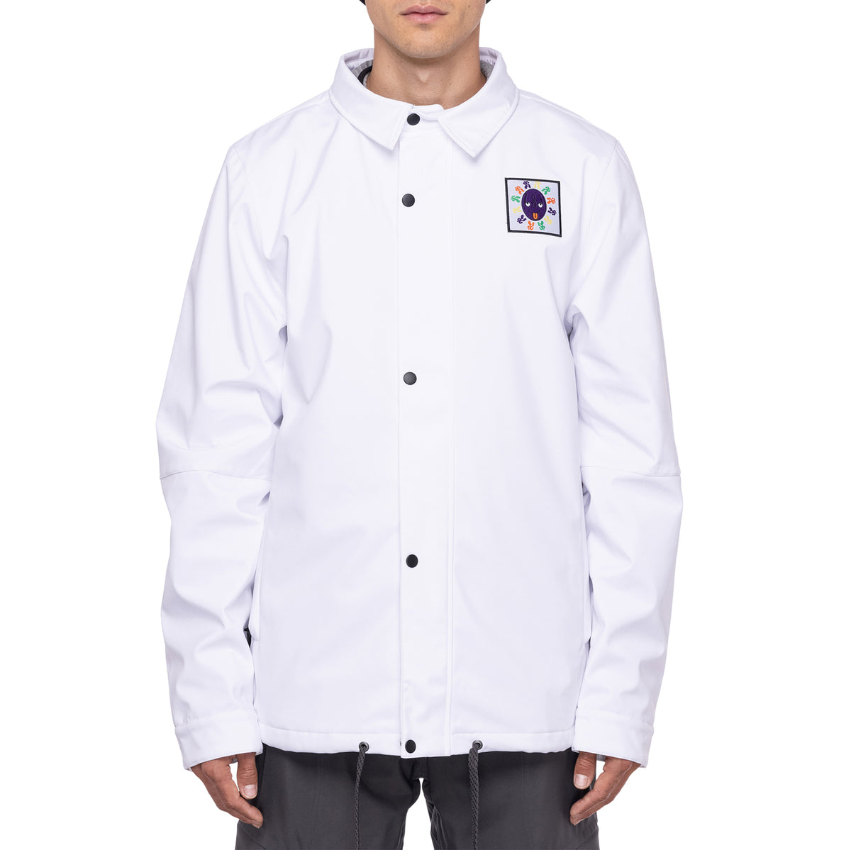 686 Waterproof Coaches Jacket - Men's White