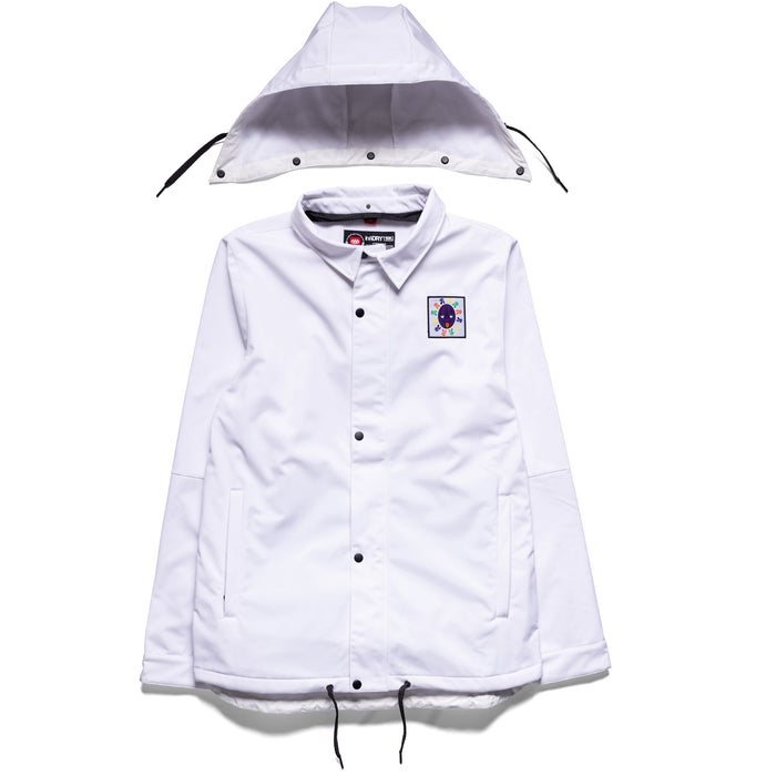 686 Waterproof Coaches Jacket - Men's White