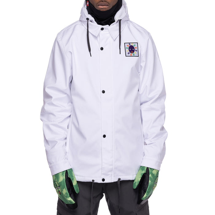 686 Waterproof Coaches Jacket - Men's White