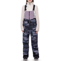 686 GORE-TEX Hydrastash Bibs - Women's Dusty Orchid/Wetland Camo Colorblock::Dusty Orchid/Wetland Camo Colorblock