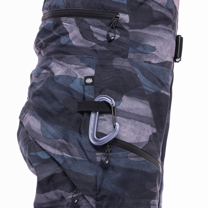 686 GORE-TEX Hydrastash Bibs - Women's Dusty Orchid/Wetland Camo Colorblock
