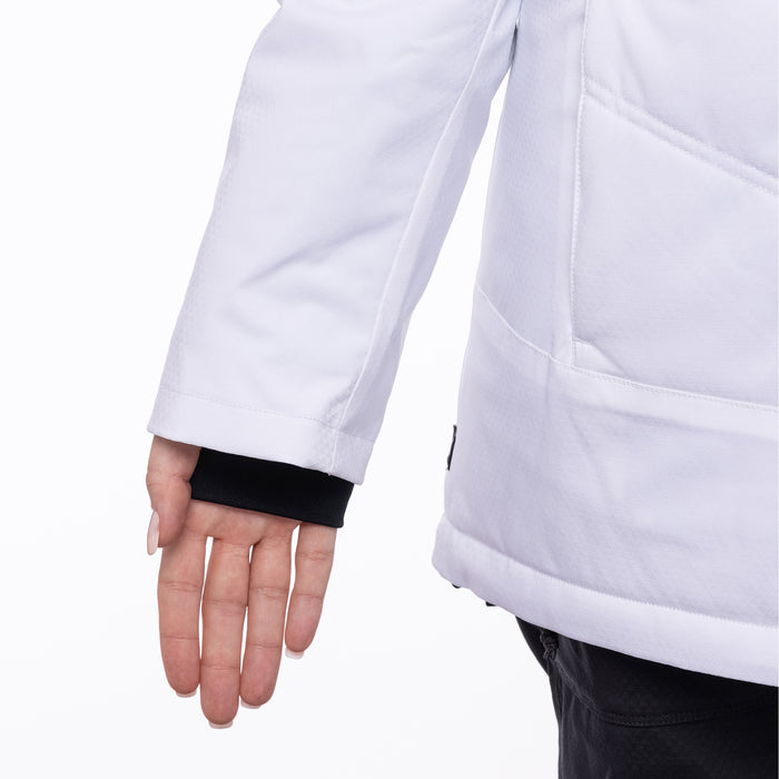 686 Cloud Insulated Jacket - Women's White Geo Jacquard