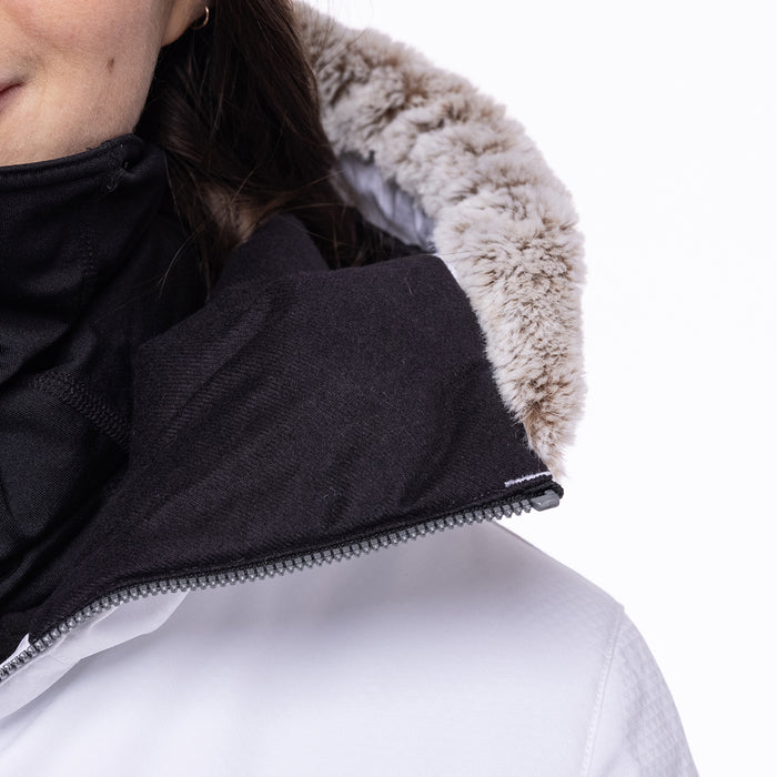 686 Cloud Insulated Jacket - Women's White Geo Jacquard