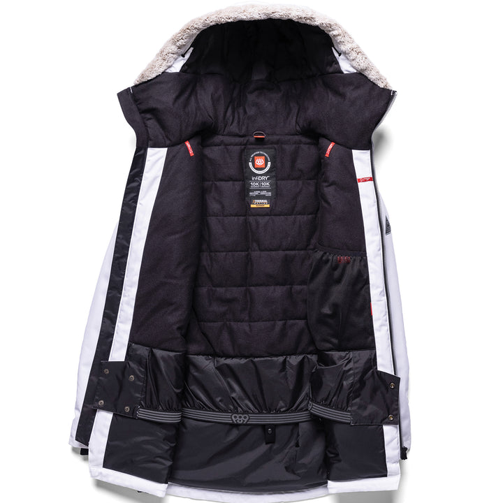 686 Cloud Insulated Jacket - Women's White Geo Jacquard
