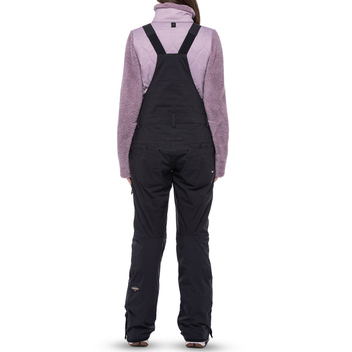 686 Black Magic Insulated Bibs - Women's Black Geo Jacquard