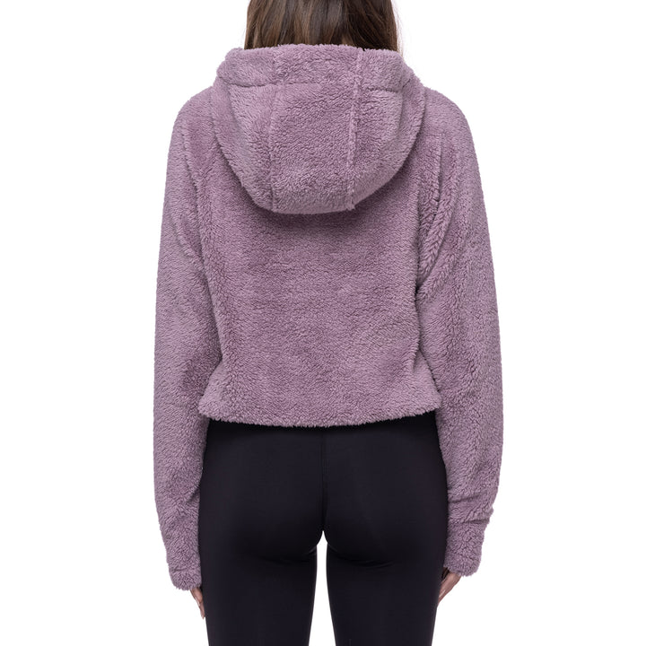 686 Crop Sherpa Hoodie - Women's Dusty Orchid